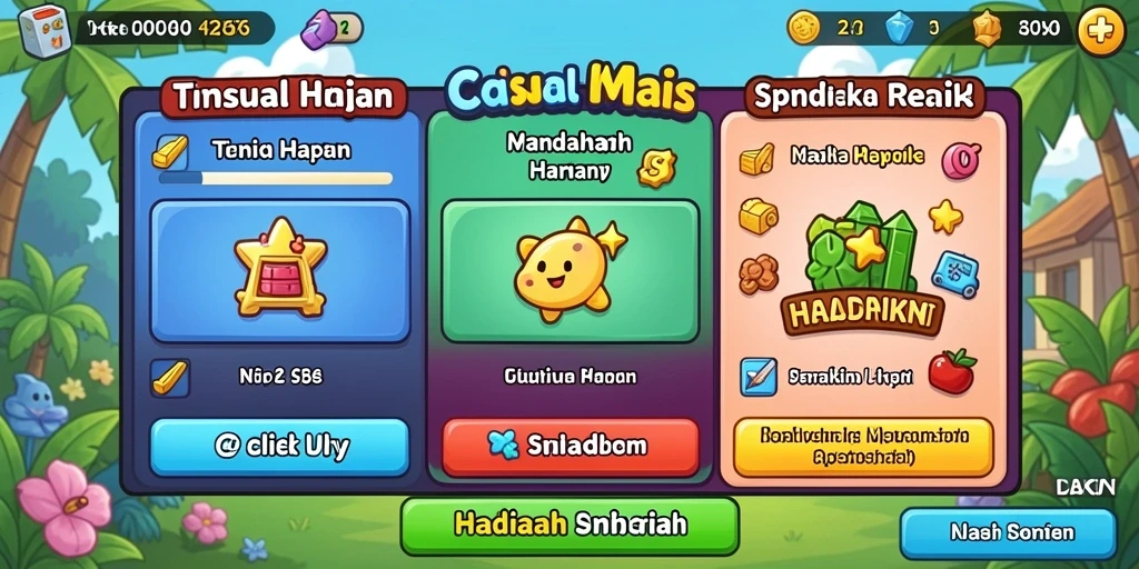 Berbagai mode permainan yang seru dan menantang.